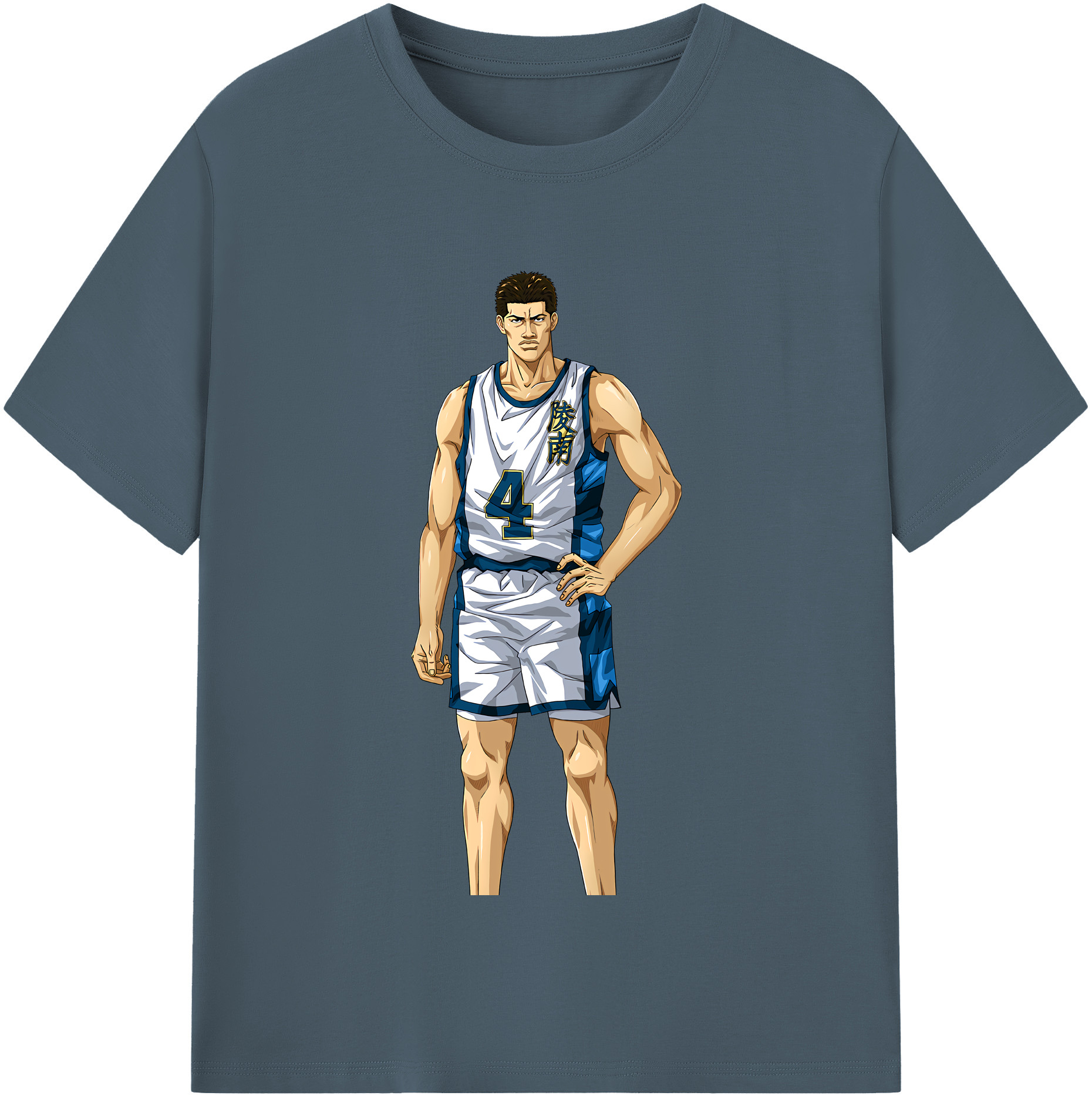 SLAM DUNK／スラムダンク 綿100％半袖Tシャツ（フロントプリント）